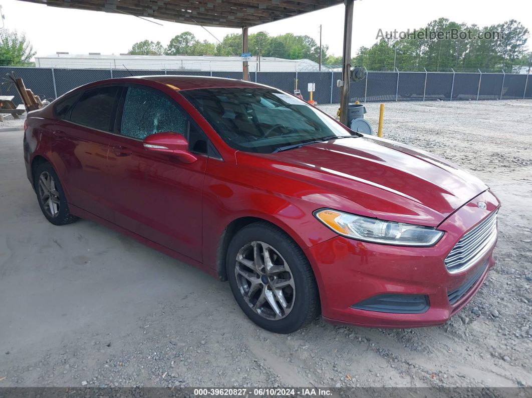 2013 Ford Fusion Se Red vin: 3FA6P0H79DR218005