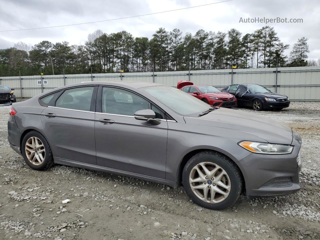 2013 Ford Fusion Se Gray vin: 3FA6P0H79DR304270