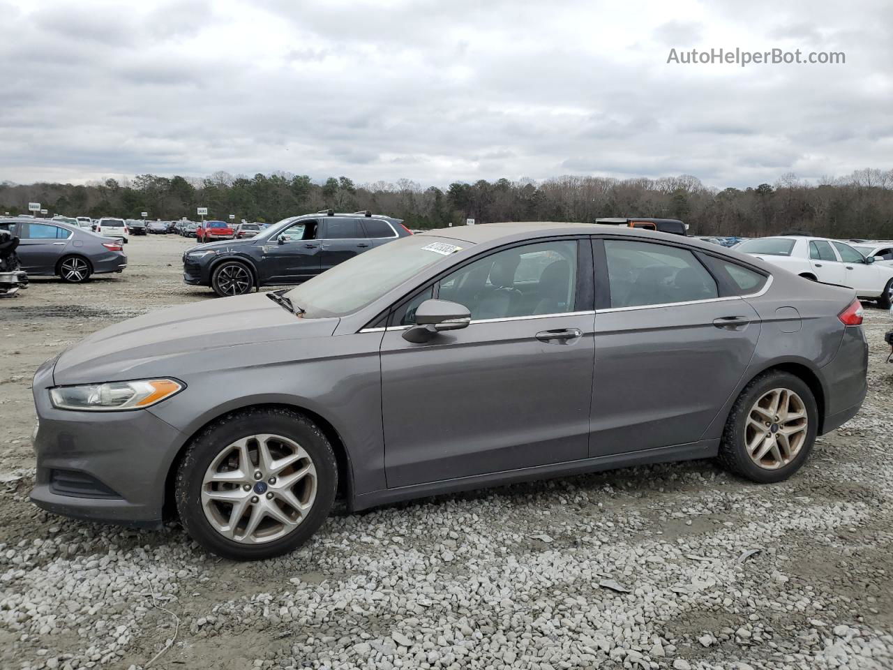 2013 Ford Fusion Se Gray vin: 3FA6P0H79DR304270