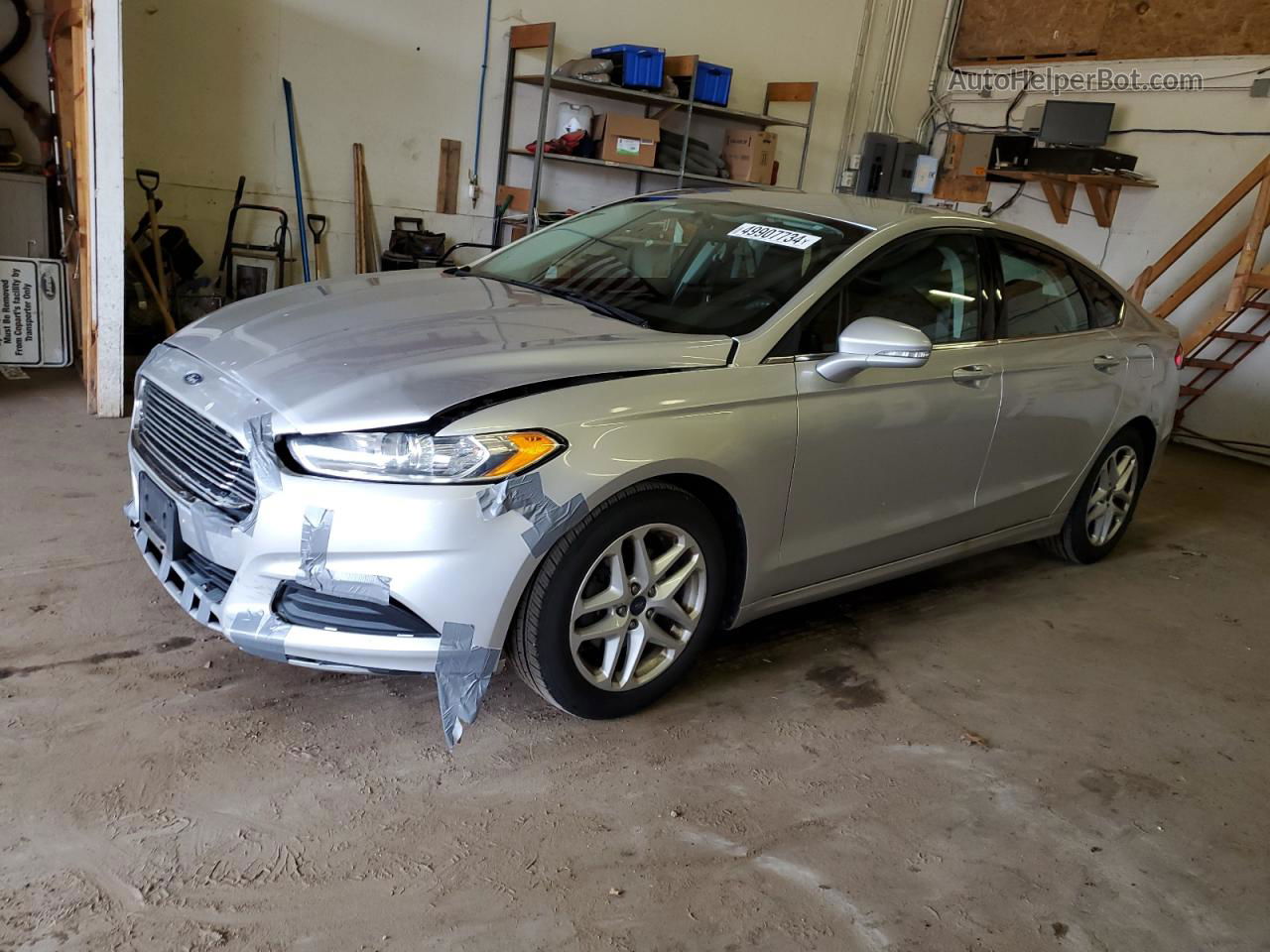 2013 Ford Fusion Se Silver vin: 3FA6P0H79DR349936