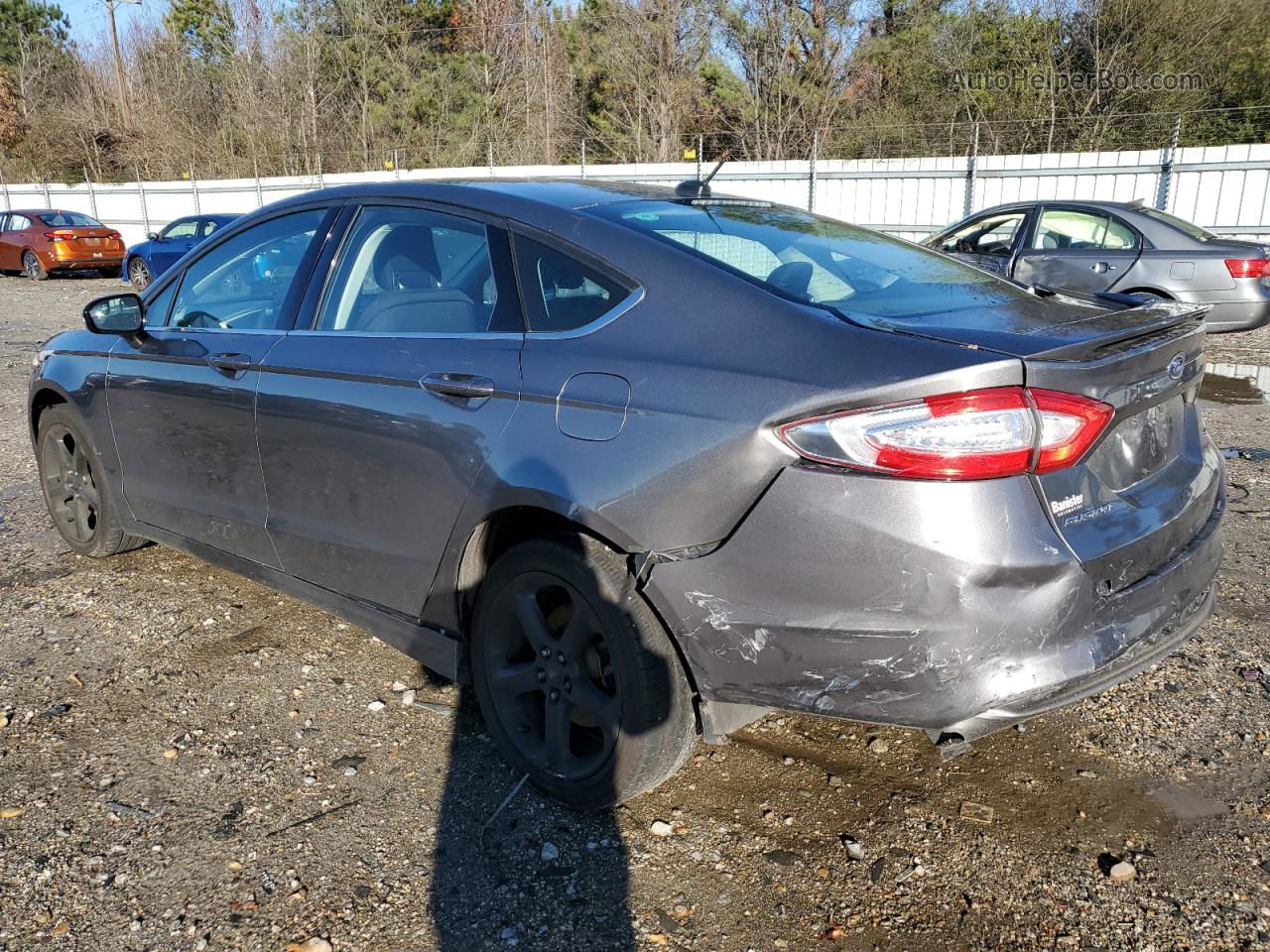 2014 Ford Fusion Se Gray vin: 3FA6P0H79ER106337