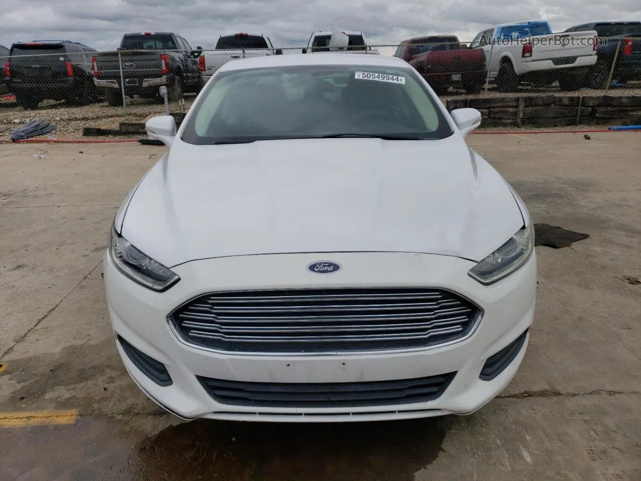 2014 Ford Fusion Se White vin: 3FA6P0H79ER143940