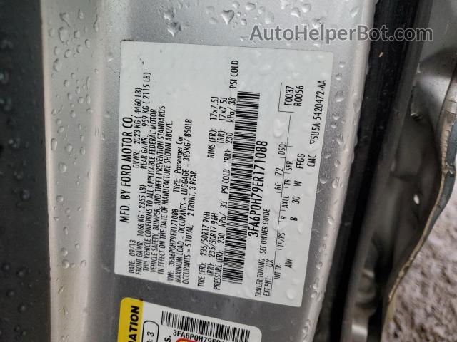 2014 Ford Fusion Se Серебряный vin: 3FA6P0H79ER171088