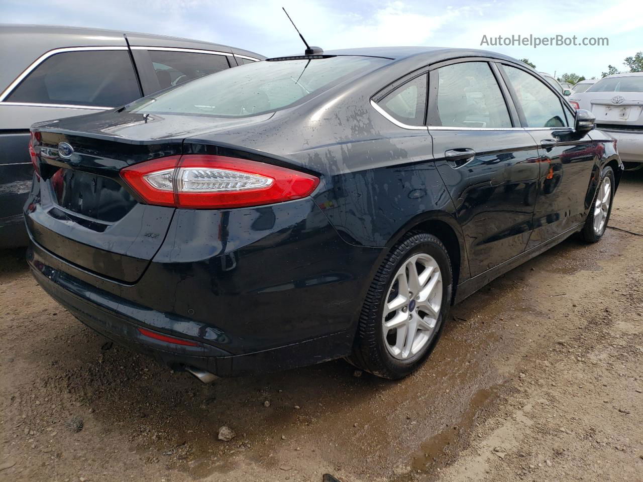 2014 Ford Fusion Se Black vin: 3FA6P0H79ER228924