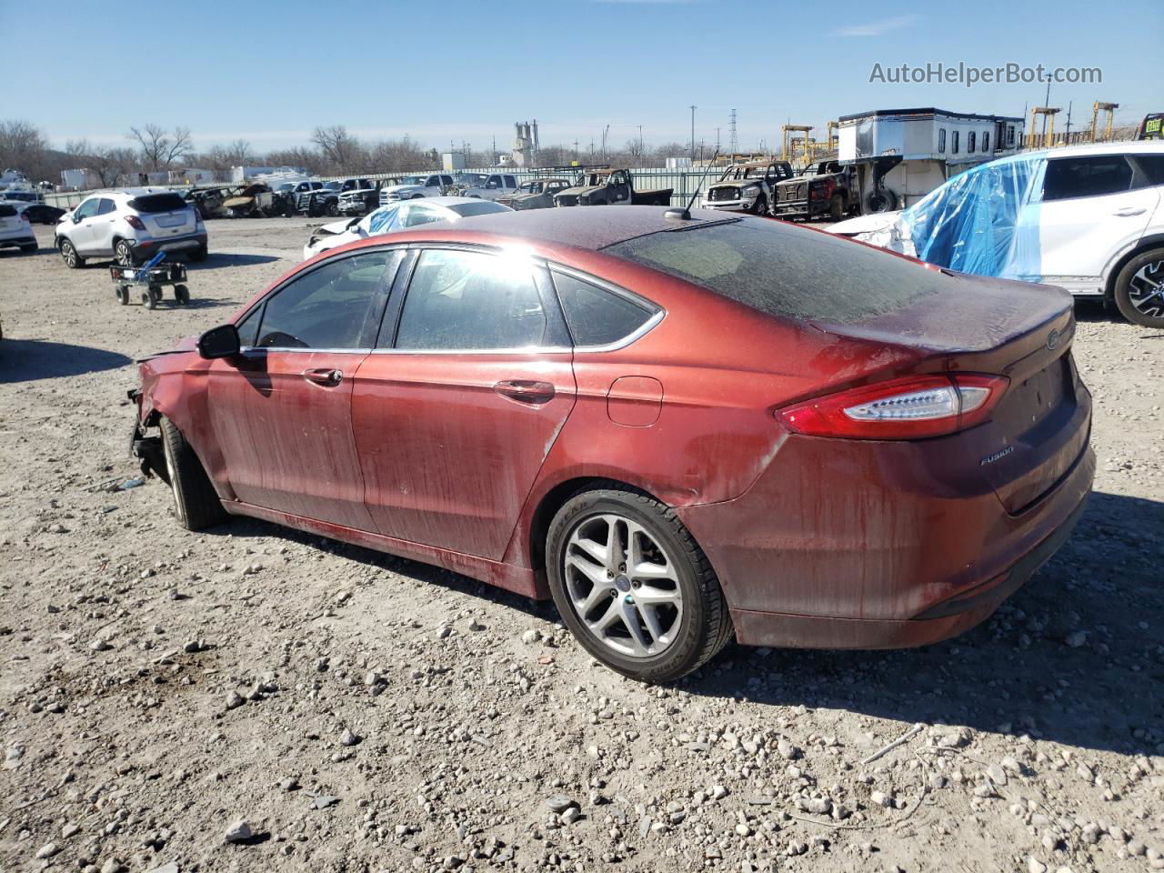 2014 Ford Fusion Se Red vin: 3FA6P0H79ER254116