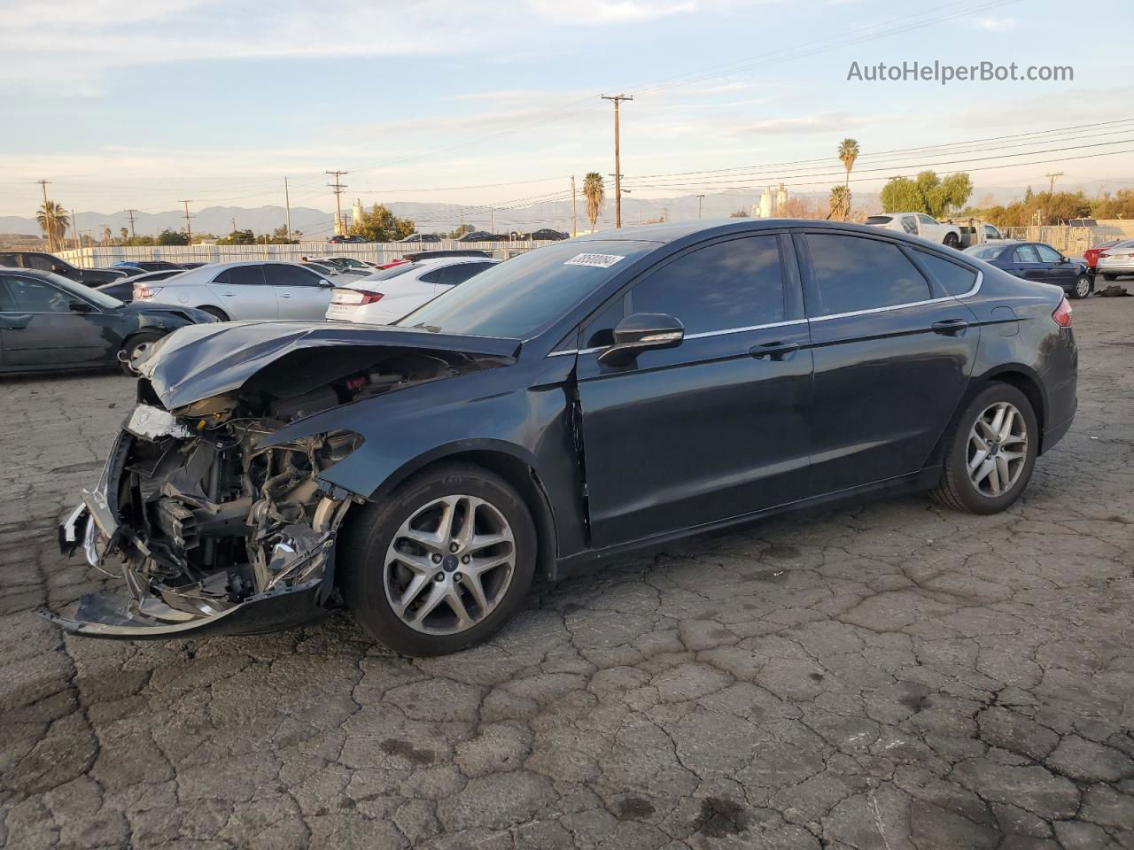 2014 Ford Fusion Se Black vin: 3FA6P0H79ER270512