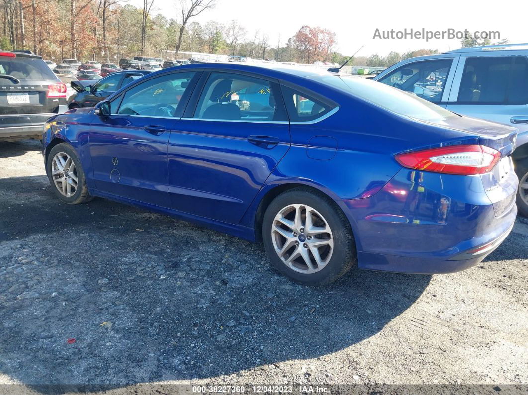2014 Ford Fusion Se Blue vin: 3FA6P0H79ER365961