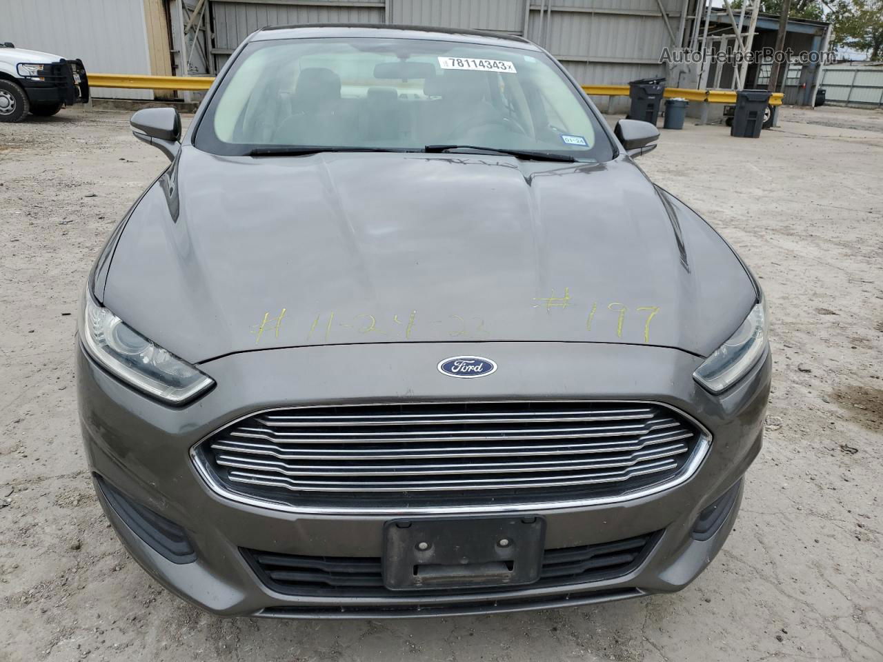 2014 Ford Fusion Se Серый vin: 3FA6P0H79ER393968