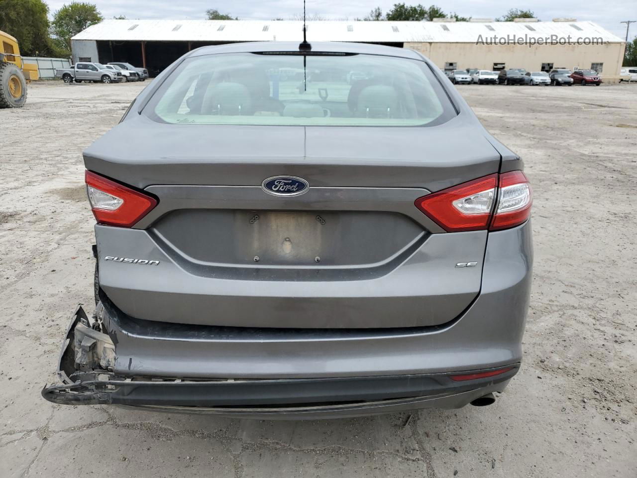 2014 Ford Fusion Se Серый vin: 3FA6P0H79ER393968