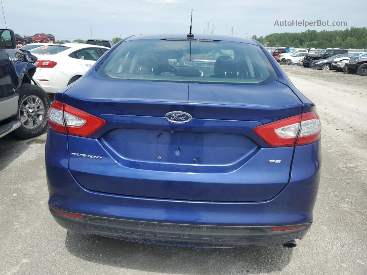 2015 Ford Fusion Se Blue vin: 3FA6P0H79FR135502