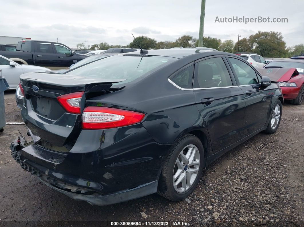 2015 Ford Fusion Se Black vin: 3FA6P0H79FR186305