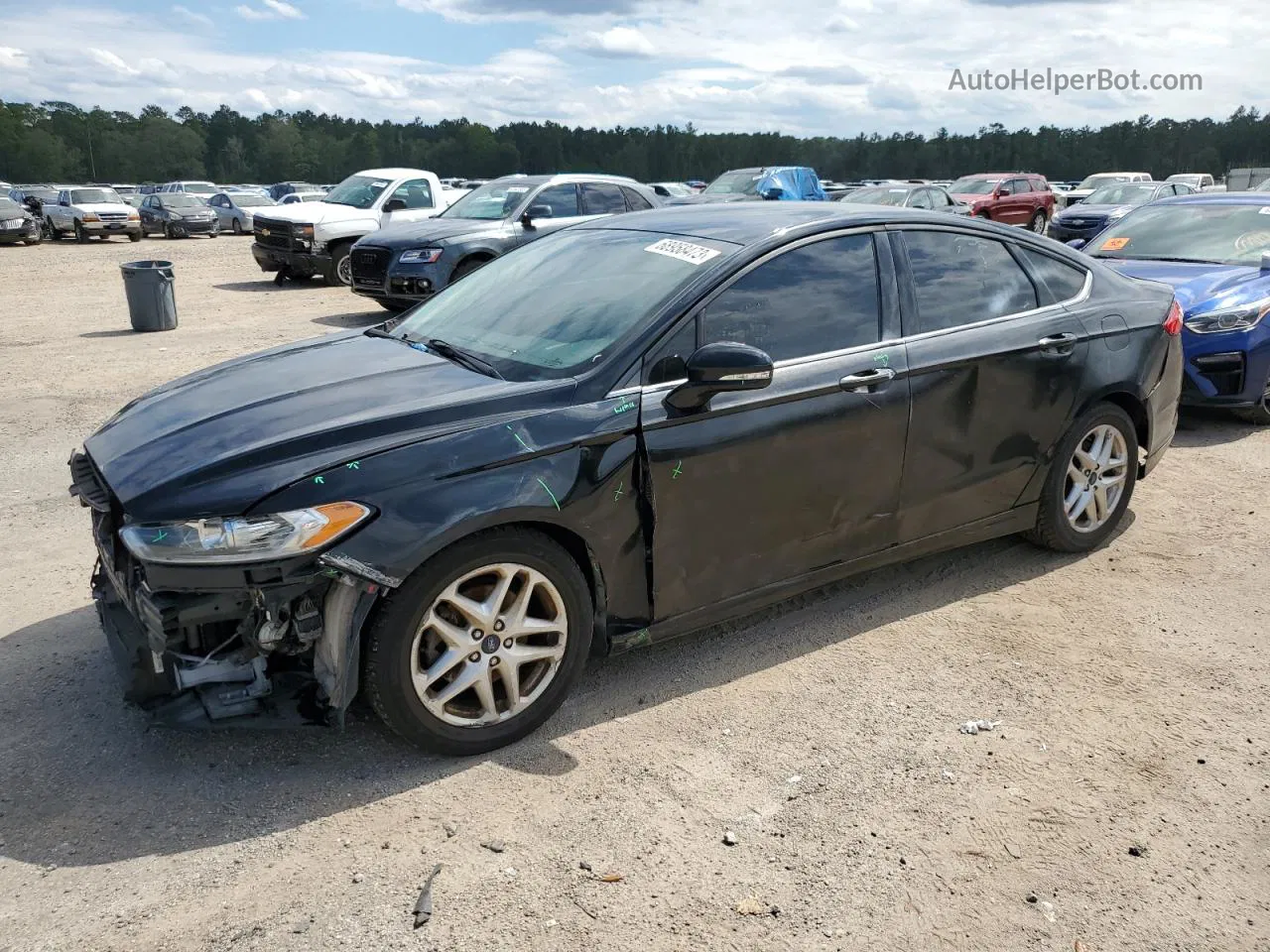 2015 Ford Fusion Se Black vin: 3FA6P0H79FR228312