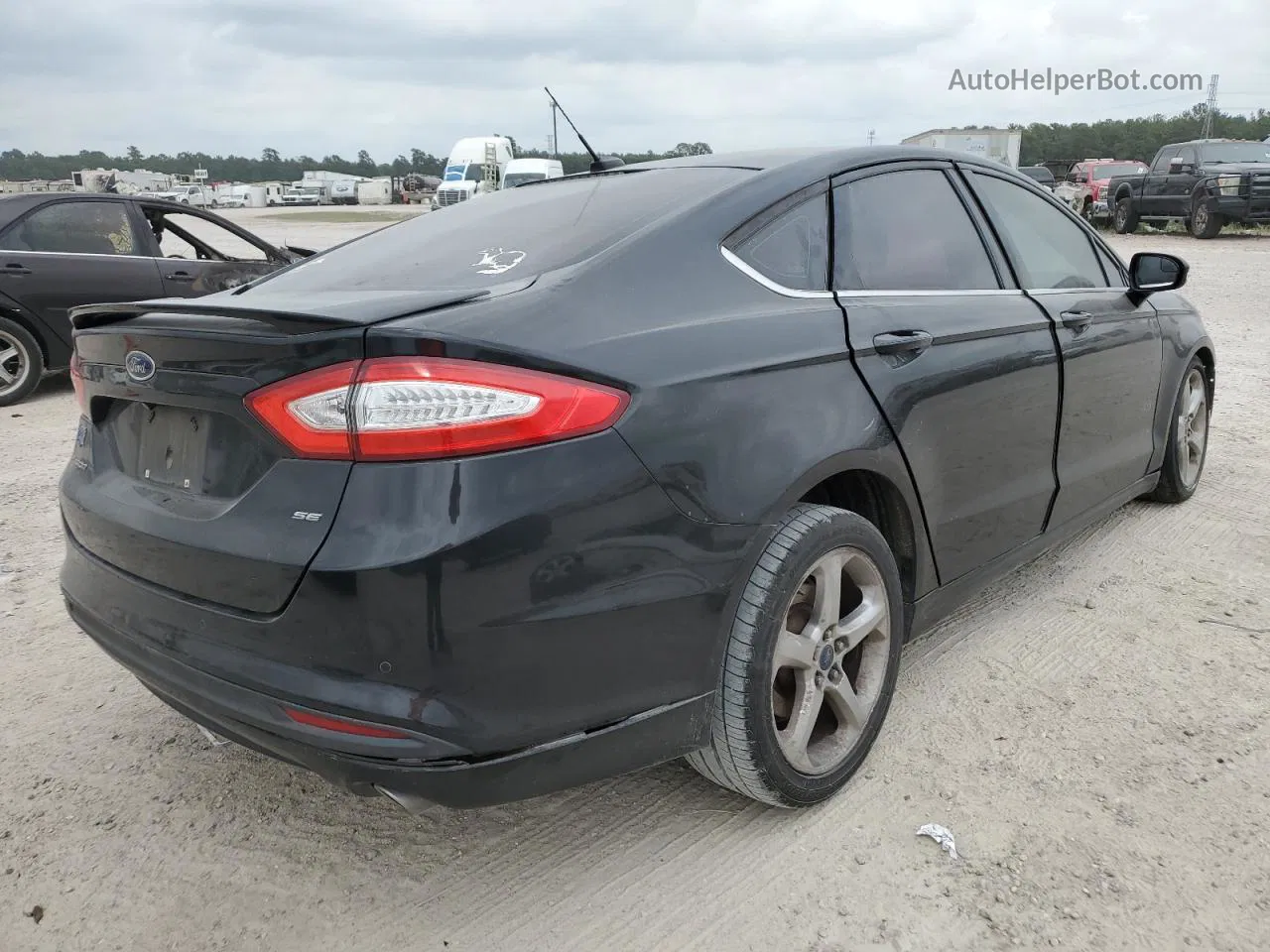 2015 Ford Fusion Se Черный vin: 3FA6P0H79FR278630