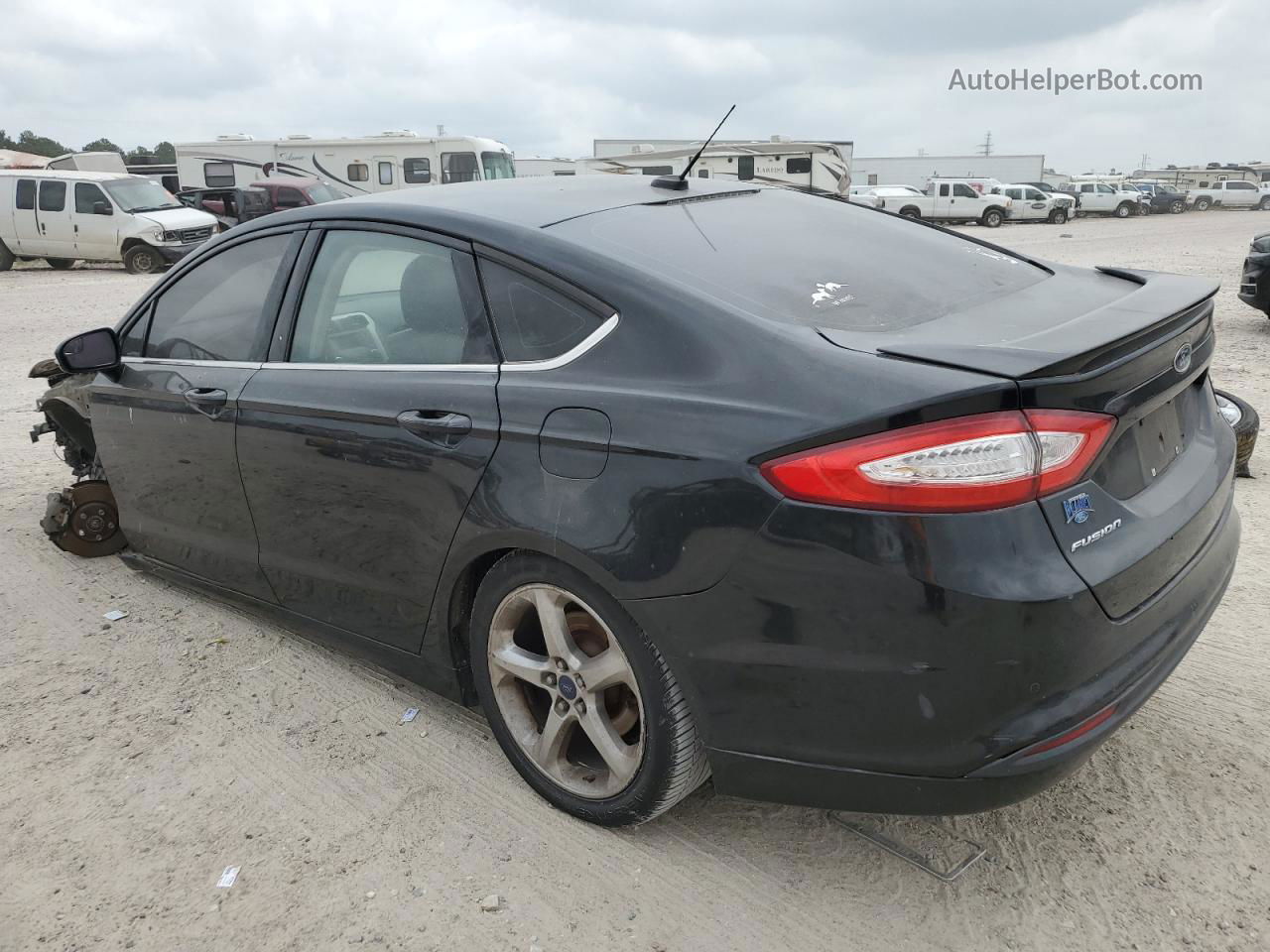 2015 Ford Fusion Se Черный vin: 3FA6P0H79FR278630