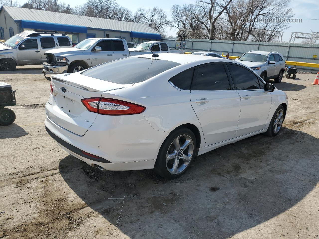 2016 Ford Fusion Se White vin: 3FA6P0H79GR192705