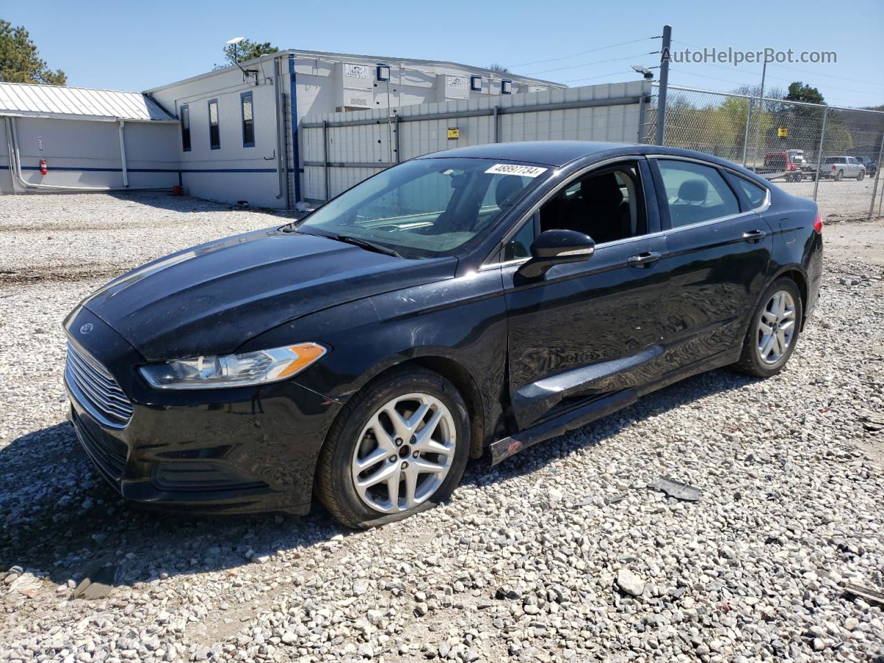 2016 Ford Fusion Se Черный vin: 3FA6P0H79GR283876