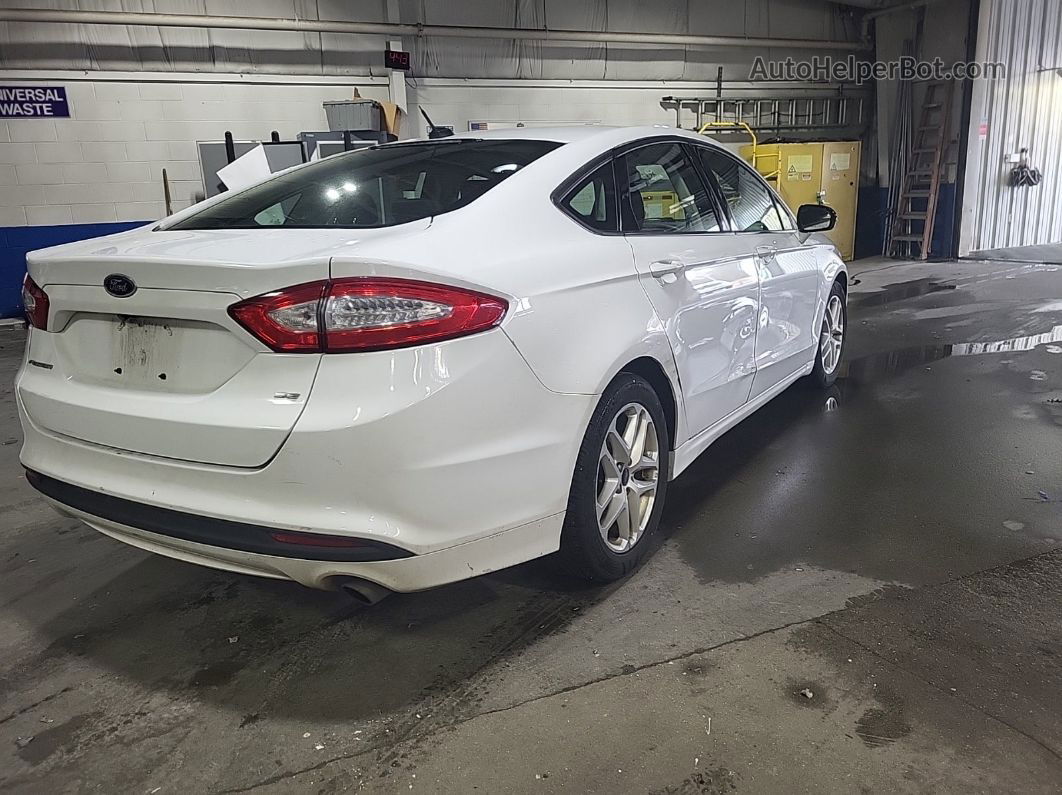 2016 Ford Fusion Se White vin: 3FA6P0H79GR306878