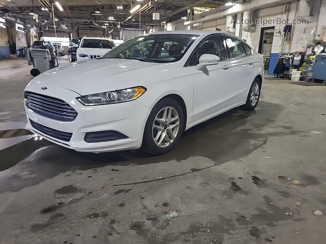 2016 Ford Fusion Se White vin: 3FA6P0H79GR306878