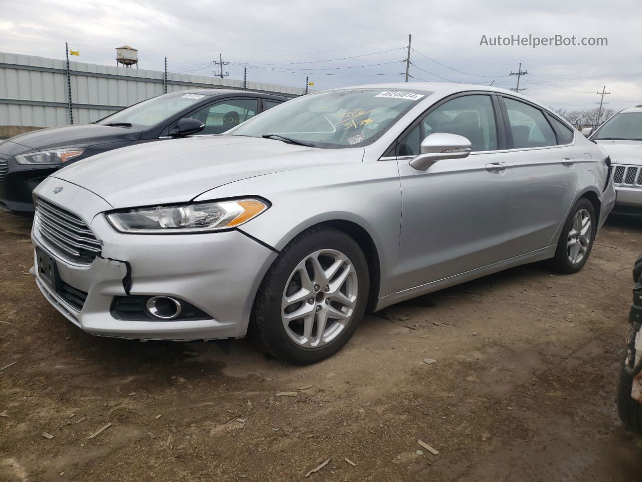 2016 Ford Fusion Se Silver vin: 3FA6P0H79GR339511