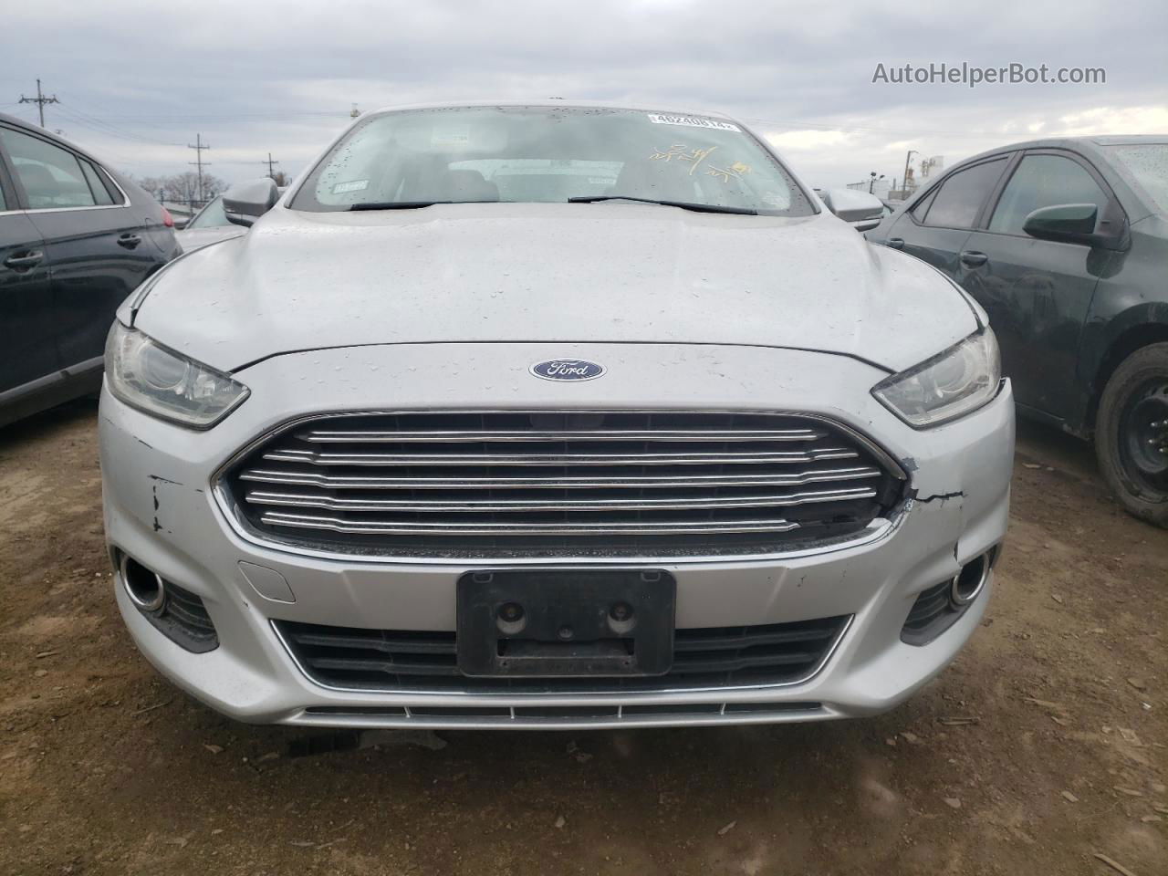 2016 Ford Fusion Se Silver vin: 3FA6P0H79GR339511