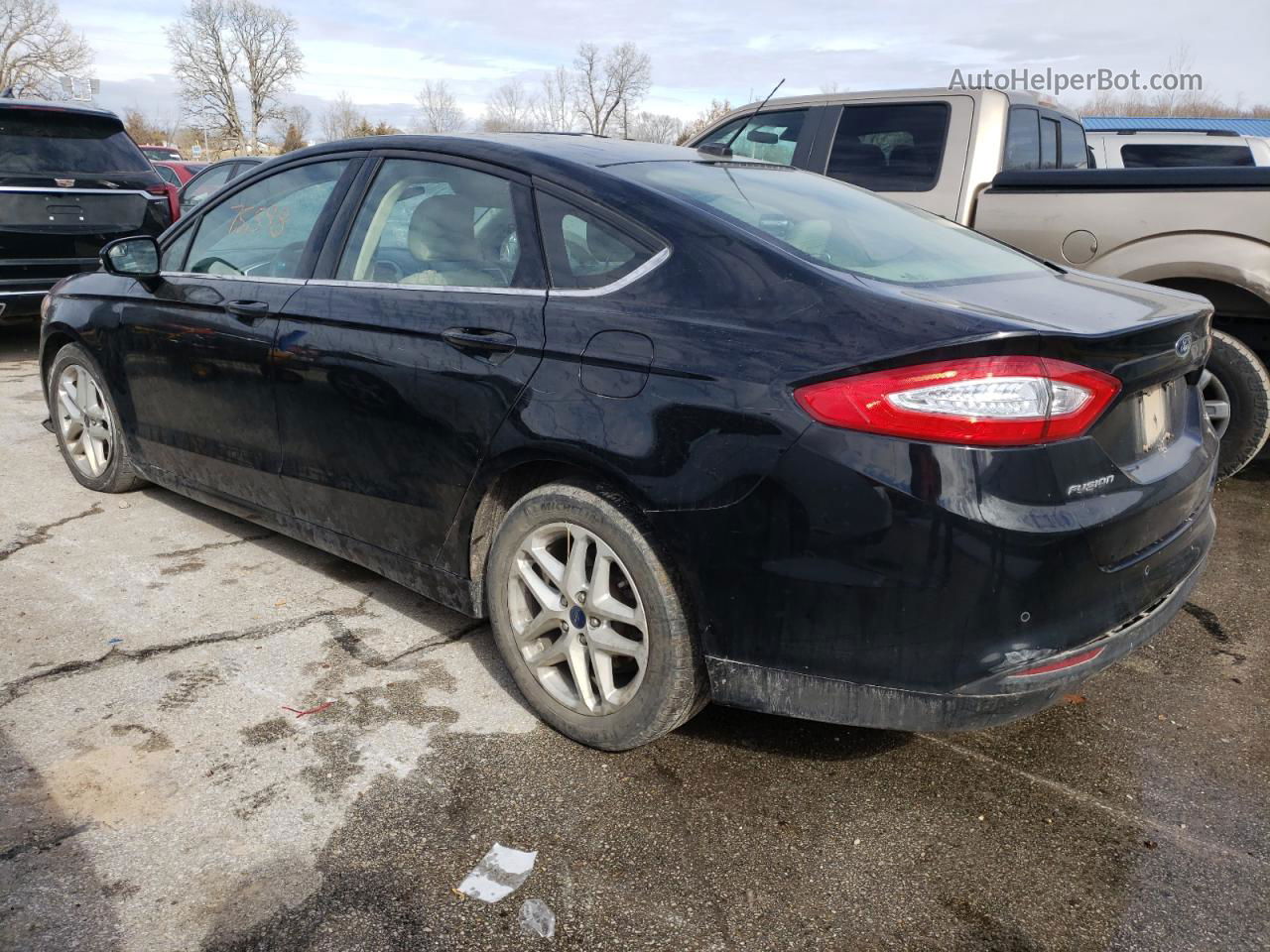 2016 Ford Fusion Se Черный vin: 3FA6P0H79GR341095