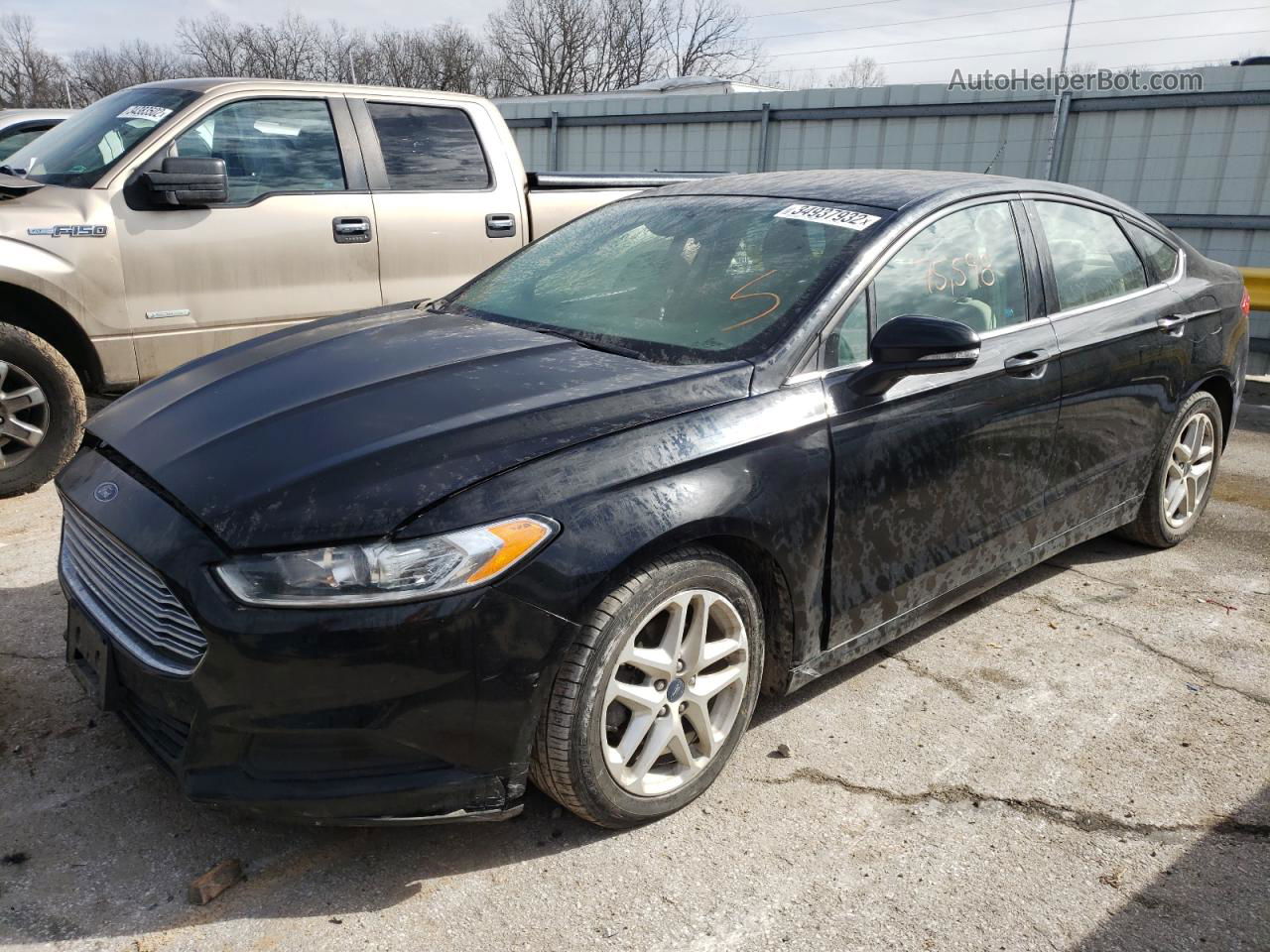 2016 Ford Fusion Se Черный vin: 3FA6P0H79GR341095