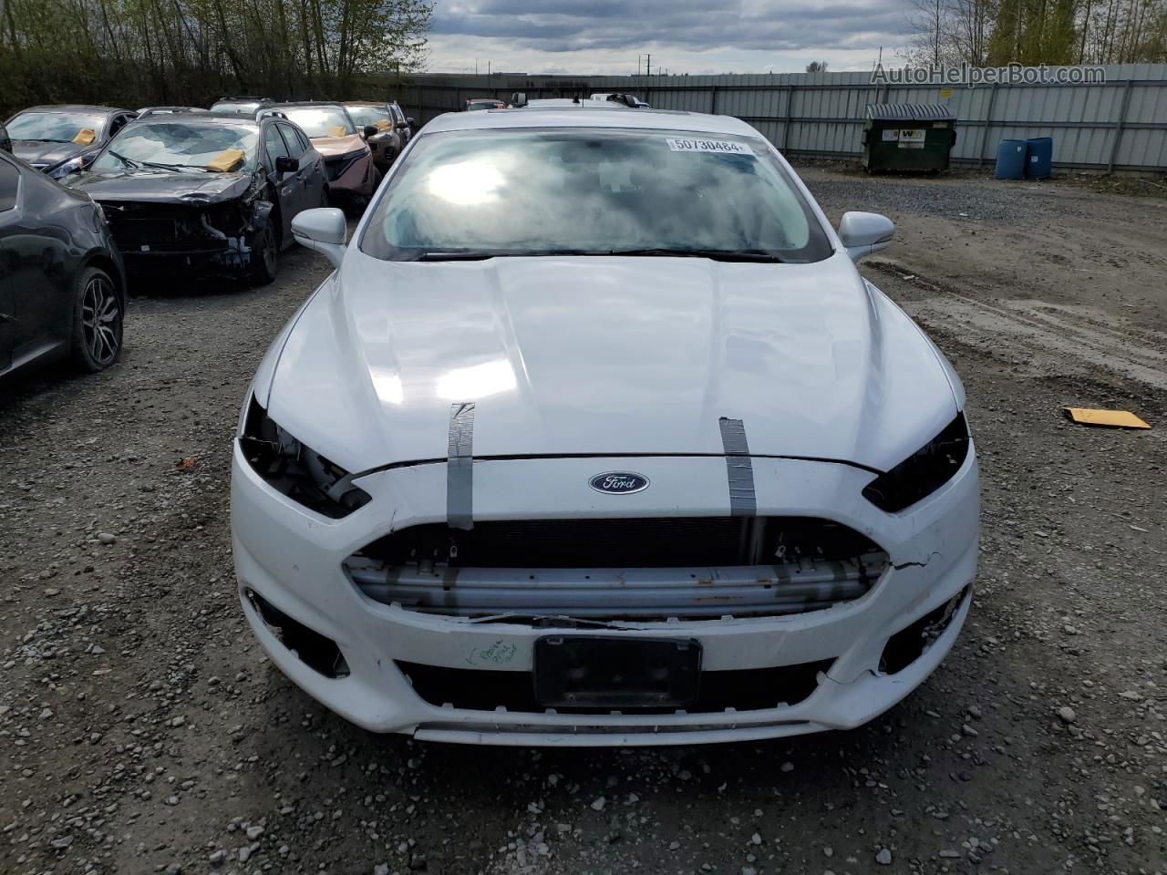 2016 Ford Fusion Se White vin: 3FA6P0H79GR344739