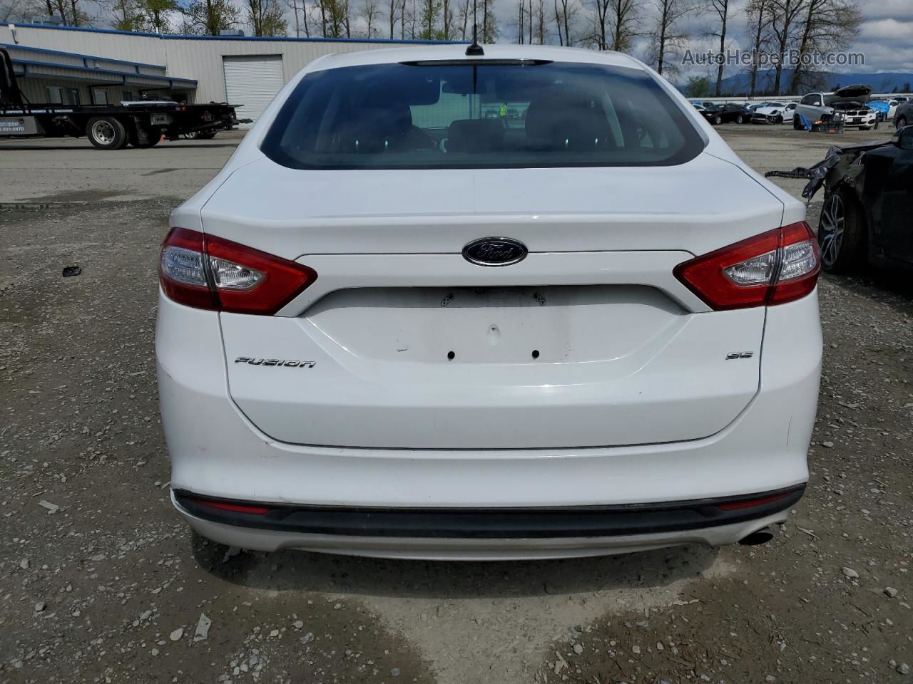 2016 Ford Fusion Se Белый vin: 3FA6P0H79GR344739