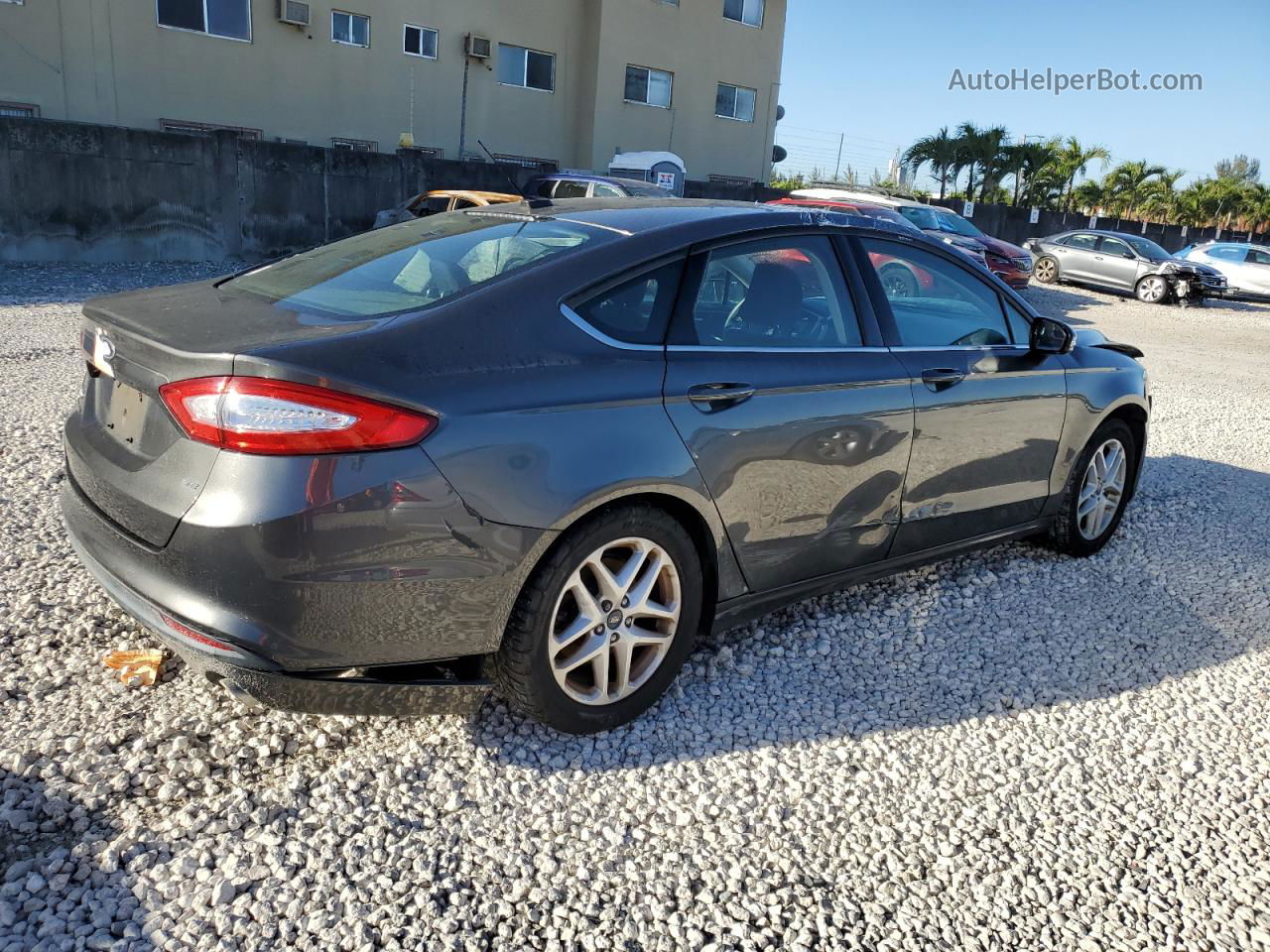 2016 Ford Fusion Se Gray vin: 3FA6P0H79GR358513