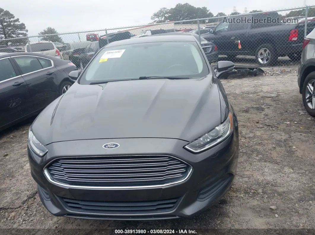 2016 Ford Fusion Se Gray vin: 3FA6P0H79GR363579