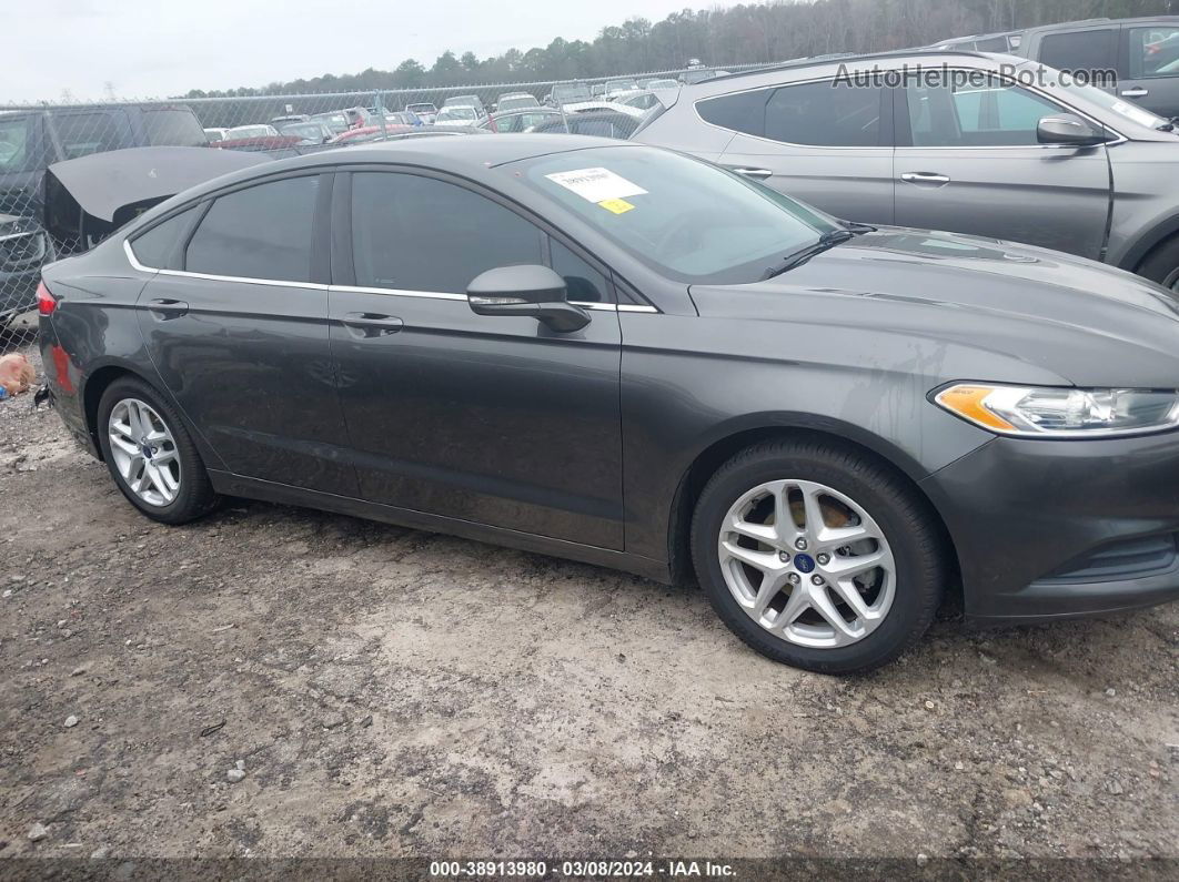 2016 Ford Fusion Se Gray vin: 3FA6P0H79GR363579