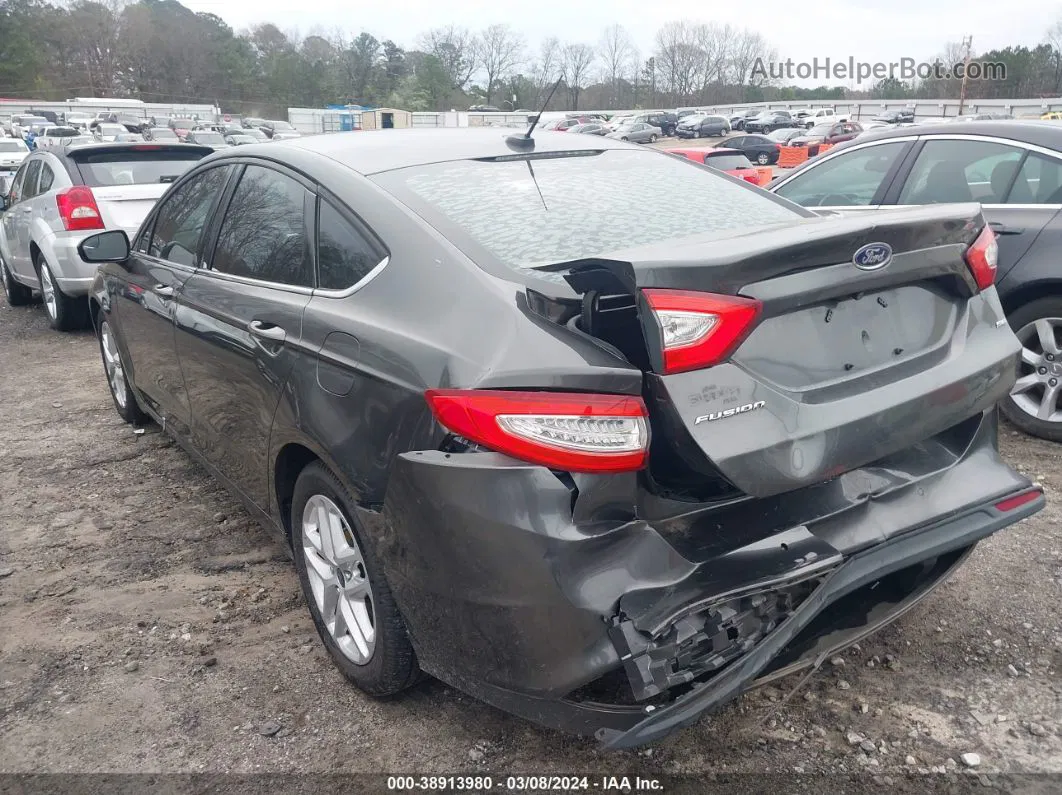 2016 Ford Fusion Se Gray vin: 3FA6P0H79GR363579