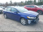 2016 Ford Fusion Se Синий vin: 3FA6P0H79GR374176