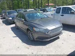 2017 Ford Fusion Se Gray vin: 3FA6P0H79HR112076