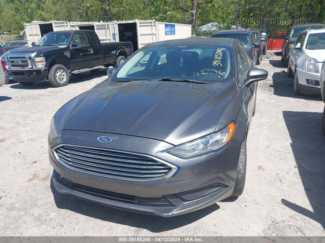 2017 Ford Fusion Se Gray vin: 3FA6P0H79HR112076