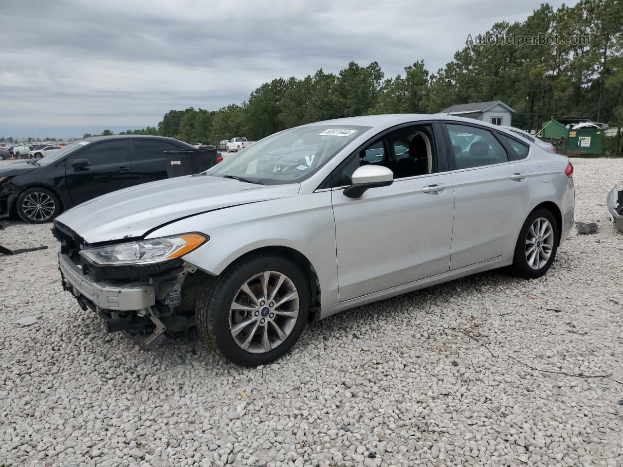 2017 Ford Fusion Se Silver vin: 3FA6P0H79HR158930