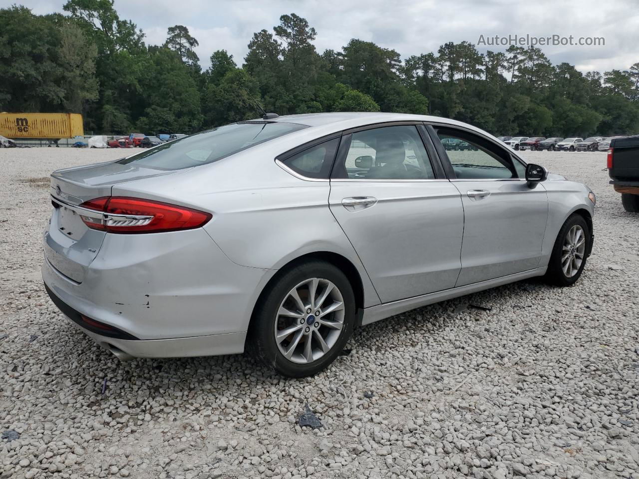 2017 Ford Fusion Se Silver vin: 3FA6P0H79HR158930