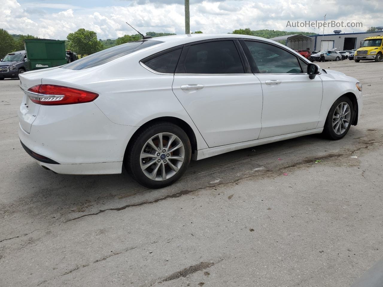 2017 Ford Fusion Se White vin: 3FA6P0H79HR279215