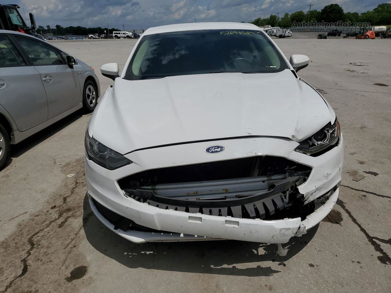 2017 Ford Fusion Se White vin: 3FA6P0H79HR279215