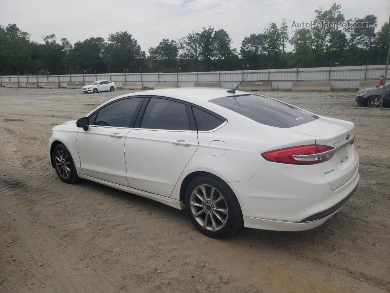 2017 Ford Fusion Se White vin: 3FA6P0H79HR279389