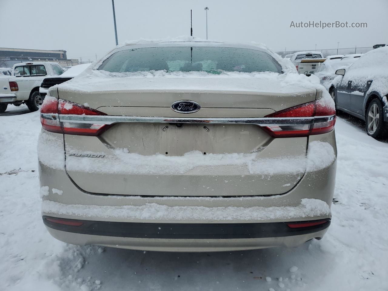 2017 Ford Fusion Se Tan vin: 3FA6P0H79HR326601