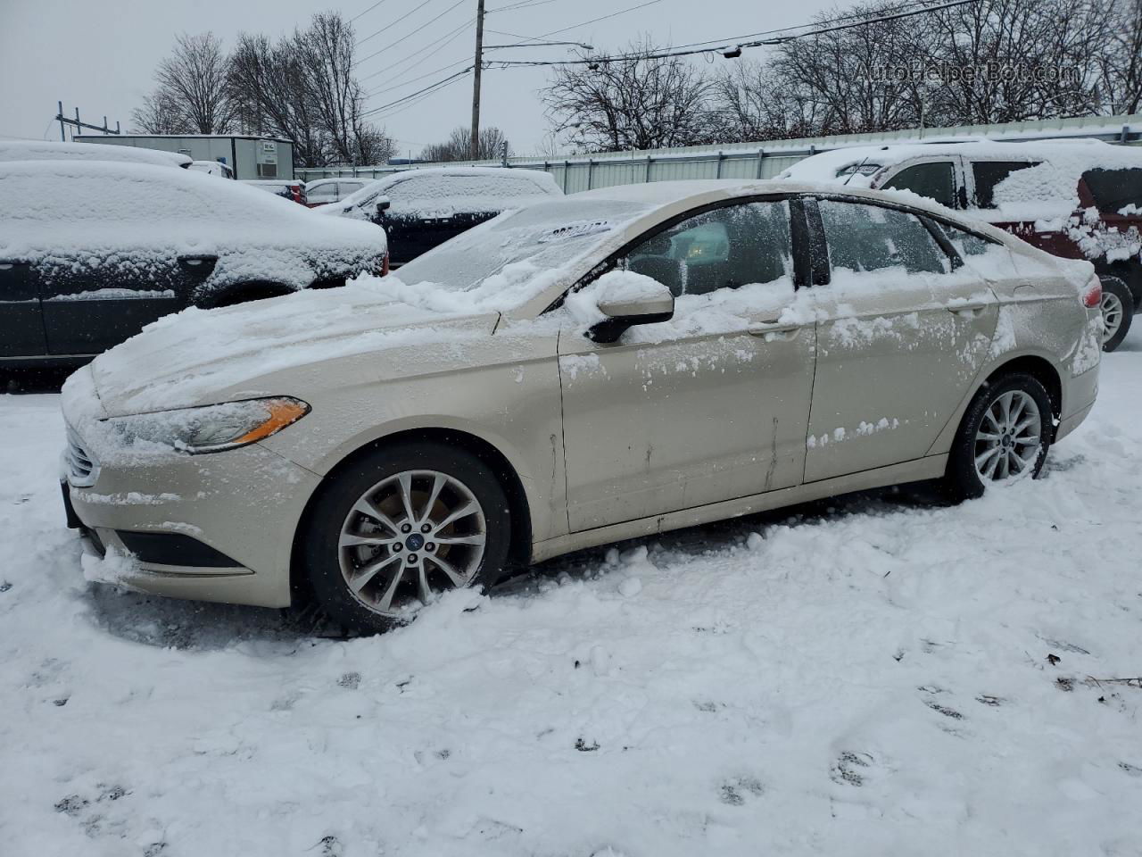 2017 Ford Fusion Se Tan vin: 3FA6P0H79HR326601