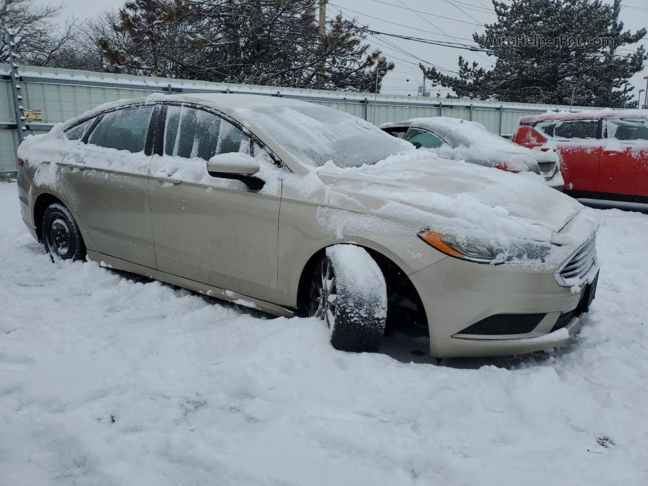 2017 Ford Fusion Se Tan vin: 3FA6P0H79HR326601