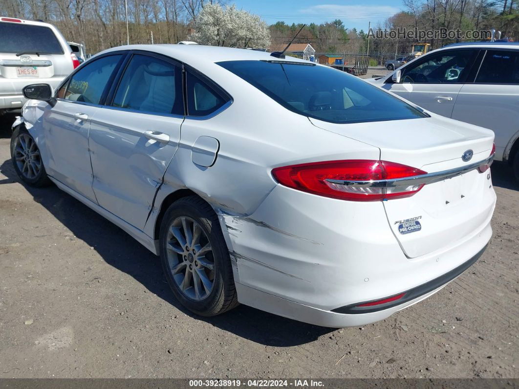 2017 Ford Fusion Se White vin: 3FA6P0H79HR355550