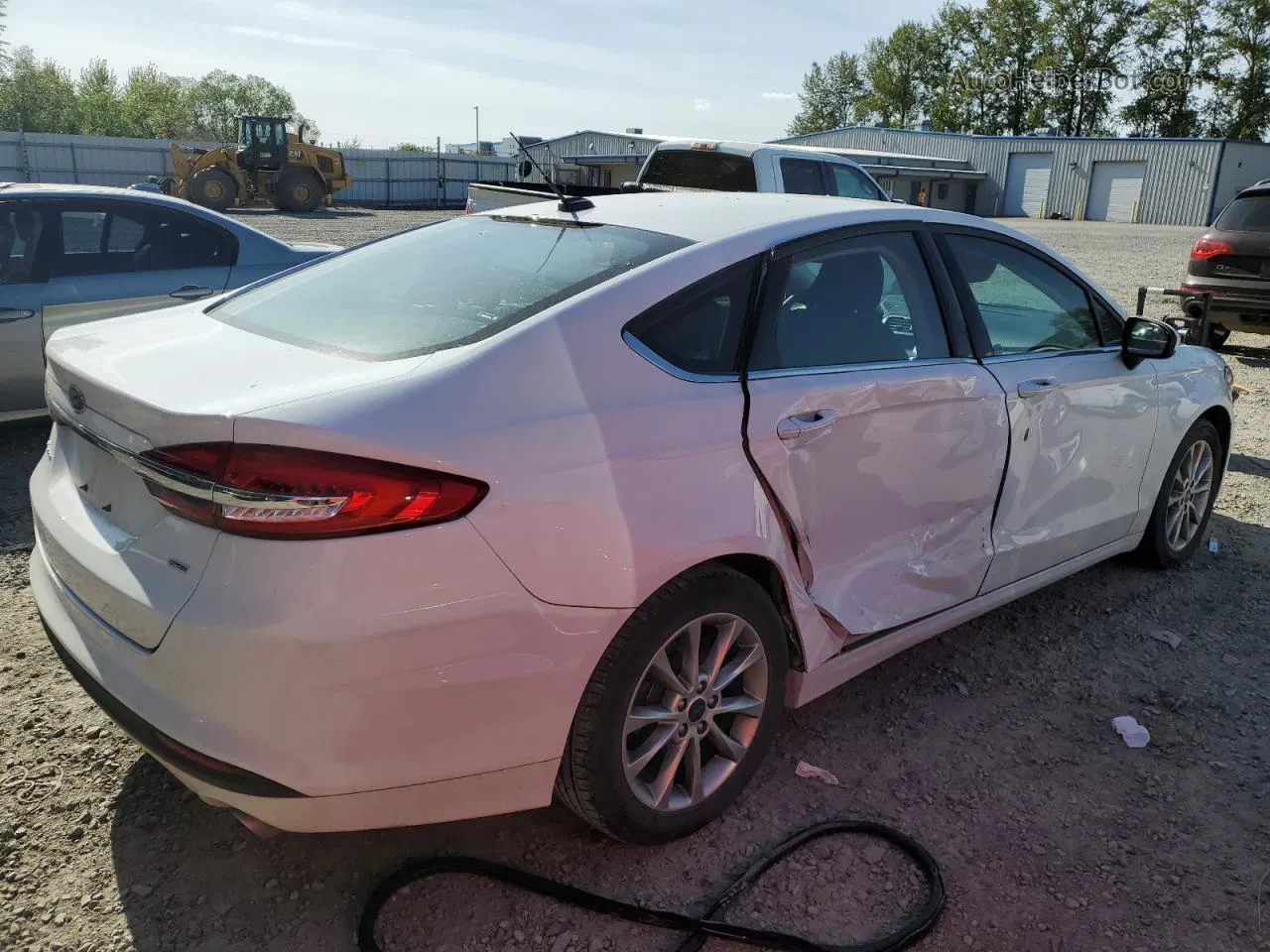 2017 Ford Fusion Se White vin: 3FA6P0H79HR359520