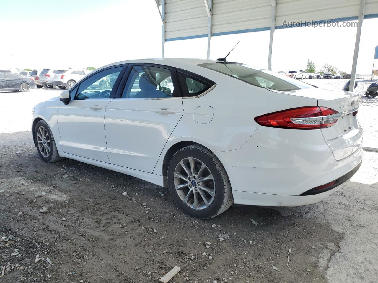 2017 Ford Fusion Se White vin: 3FA6P0H79HR367293