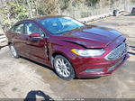 2017 Ford Fusion Se Burgundy vin: 3FA6P0H79HR391447