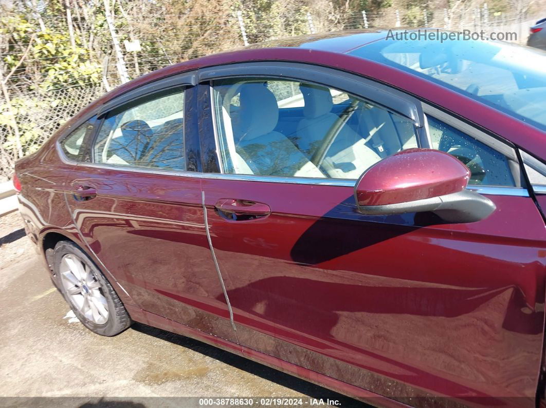 2017 Ford Fusion Se Burgundy vin: 3FA6P0H79HR391447