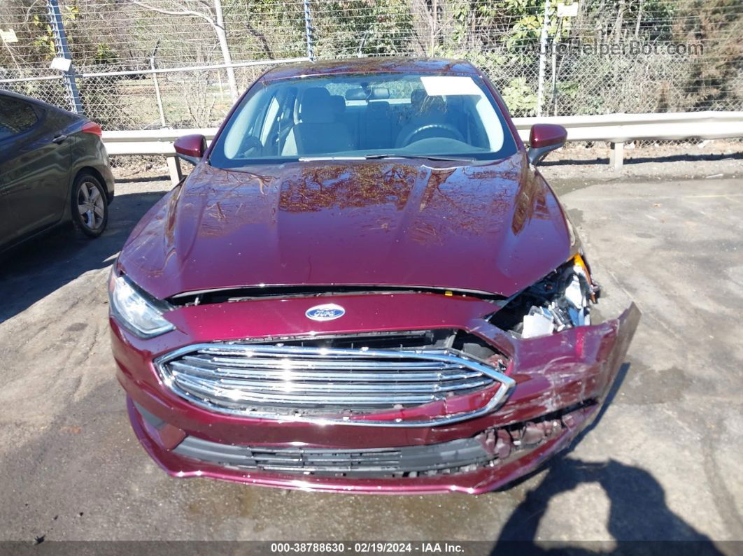 2017 Ford Fusion Se Burgundy vin: 3FA6P0H79HR391447