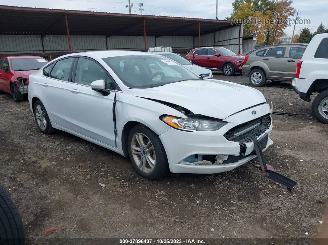 2018 Ford Fusion Se Белый vin: 3FA6P0H79JR111693